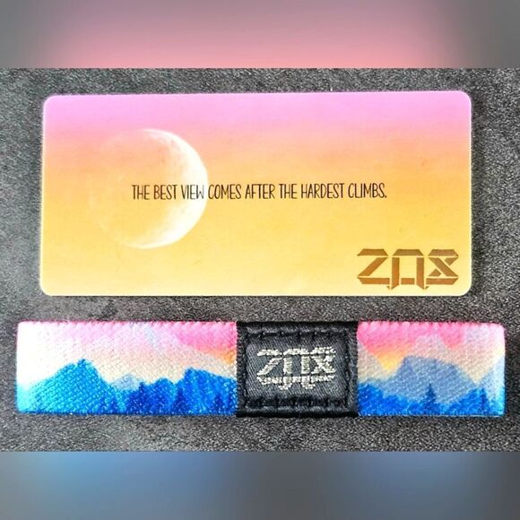 ZOX "THE MOUNTAINS ARE CALLING" #6932 SUPER RARE MOON CUT COLLECTIBLE WRISTBAND - Picture 5 of 6
